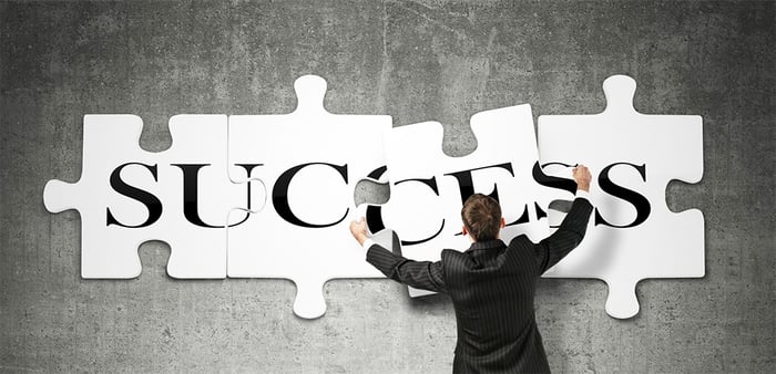 uomo e concetto di lean thinking